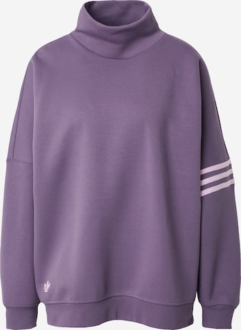 ADIDAS ORIGINALS Sweatshirt 'Adicolor Neuclassics High Neck' in Purple: front