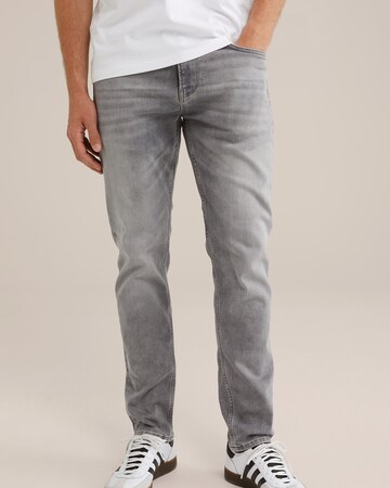 WE Fashion Slim fit Jeans in Grey: front