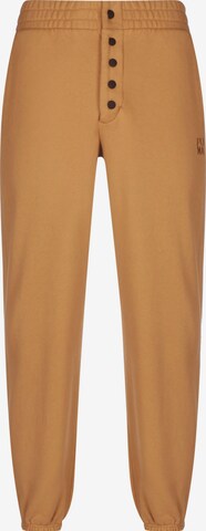 PUMA Tapered Broek 'Infuse' in Geel: voorkant