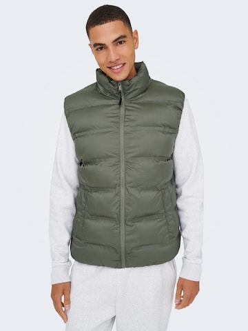 Only & Sons Vest 'ONSUNION' i grå: forside