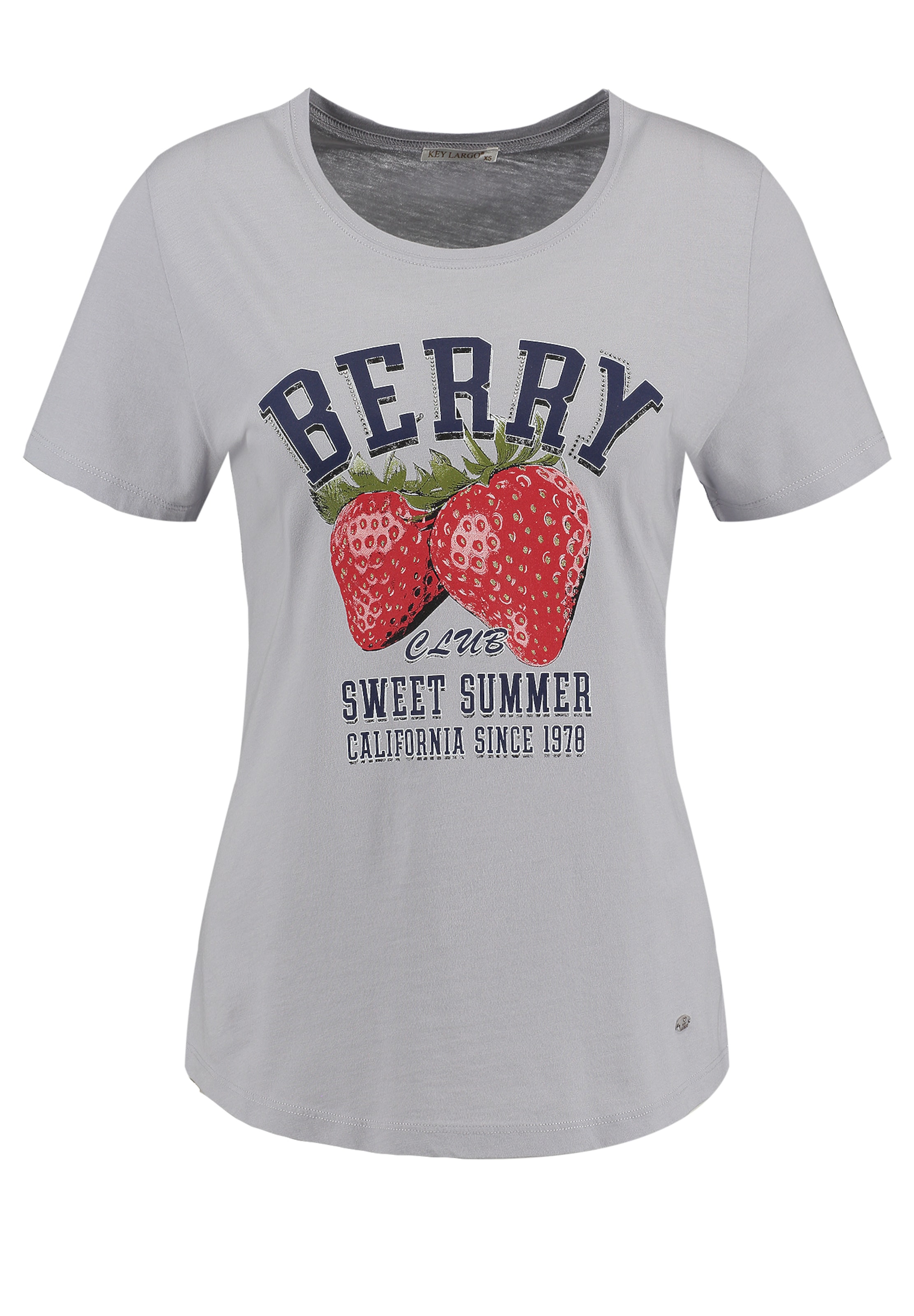 Key Largo Shirts 'Berry' i grå: forside