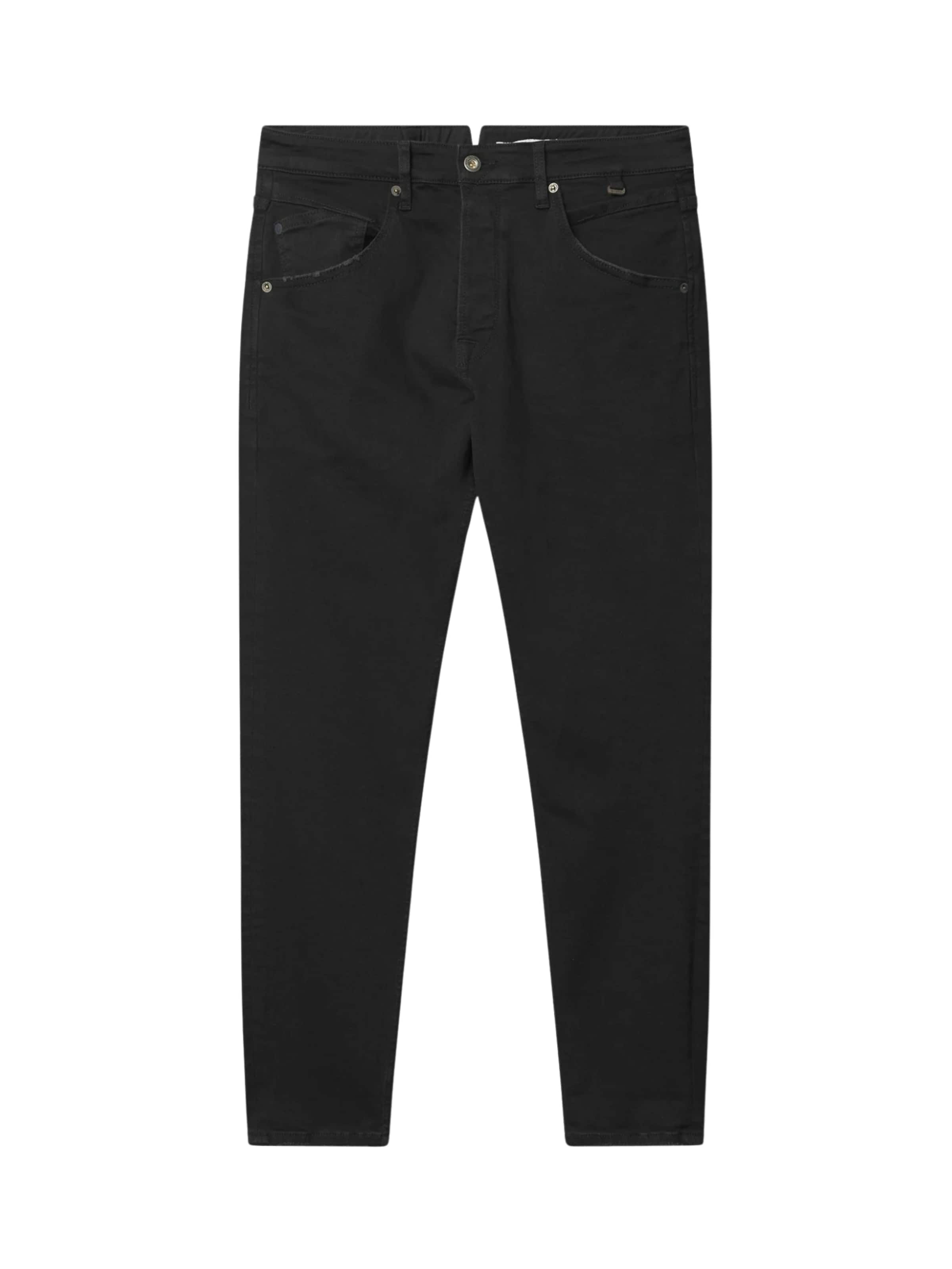 GABBA Normální Džíny 'Alex Dusa' – černá: přední strana