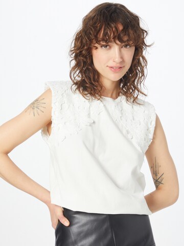 ICHI Blouse in White: front