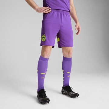 PUMA Regular Sports trousers 'Borussia Dortmund 24/25' in Purple: front