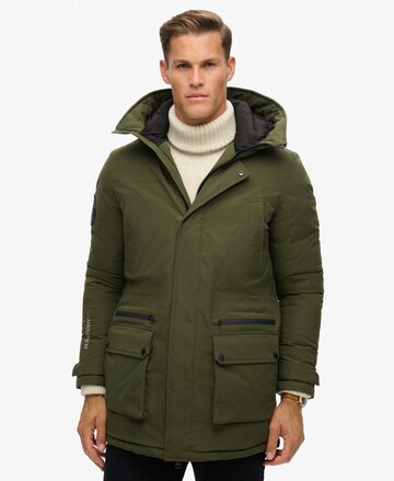 Superdry Winterparka in Groen: voorkant