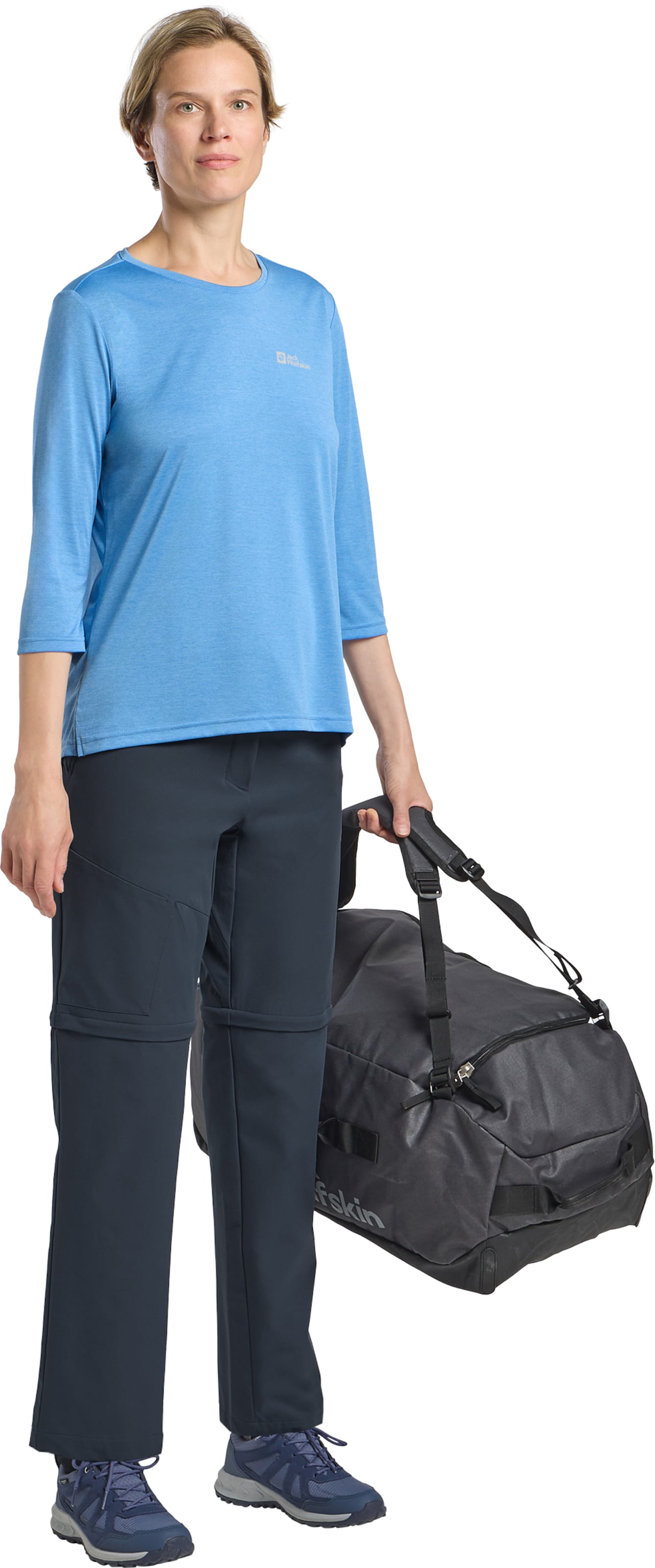 JACK WOLFSKIN Regular Outdoor Pants 'Pico' in Blue