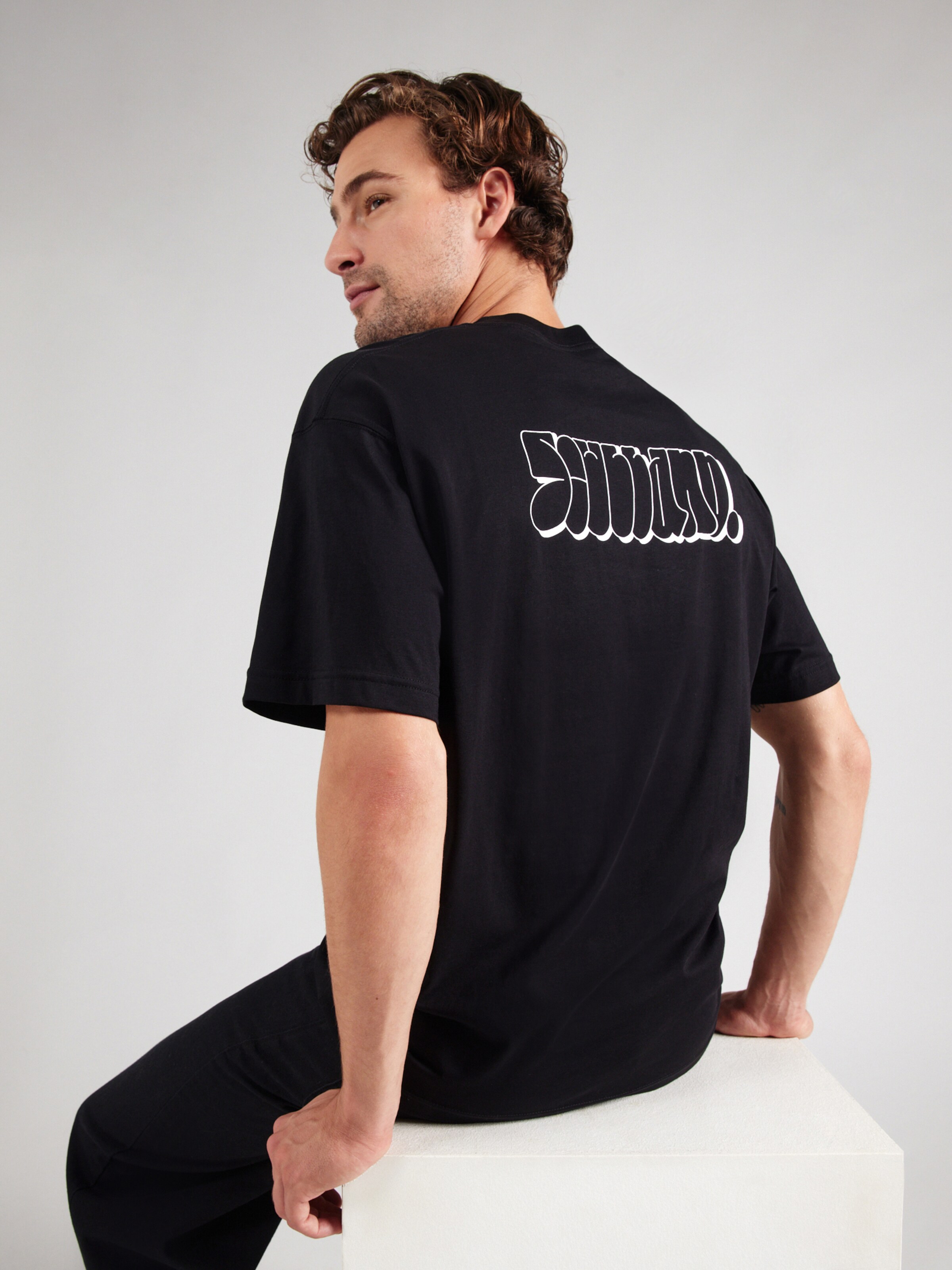 Soulland Tricou 'SORREL' pe Negru | ABOUT YOU