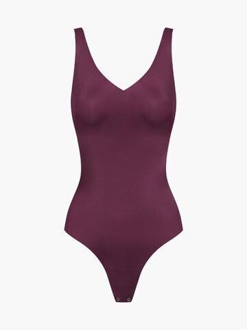 Body modellante 'Shiny Sculpting String-Body' di cfab (formerly creamy fabrics) in rosso: frontale
