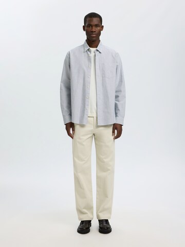 SELECTED Regular Broek 'SLMMiles' in Wit