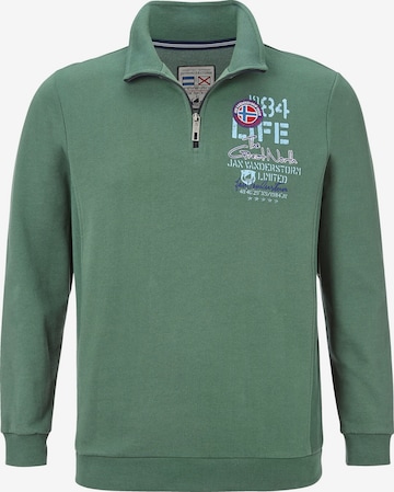 Jan Vanderstorm Sweatshirt 'Stenkil' in Green: front