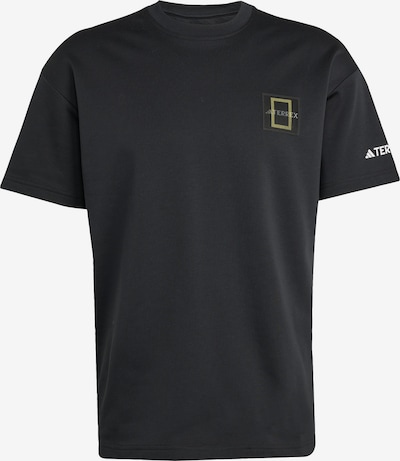 ADIDAS TERREX Toiminnallinen paita 'National Geographic' värissä laivastonsininen / sinappi / musta / valkoinen, Tuotenäkymä