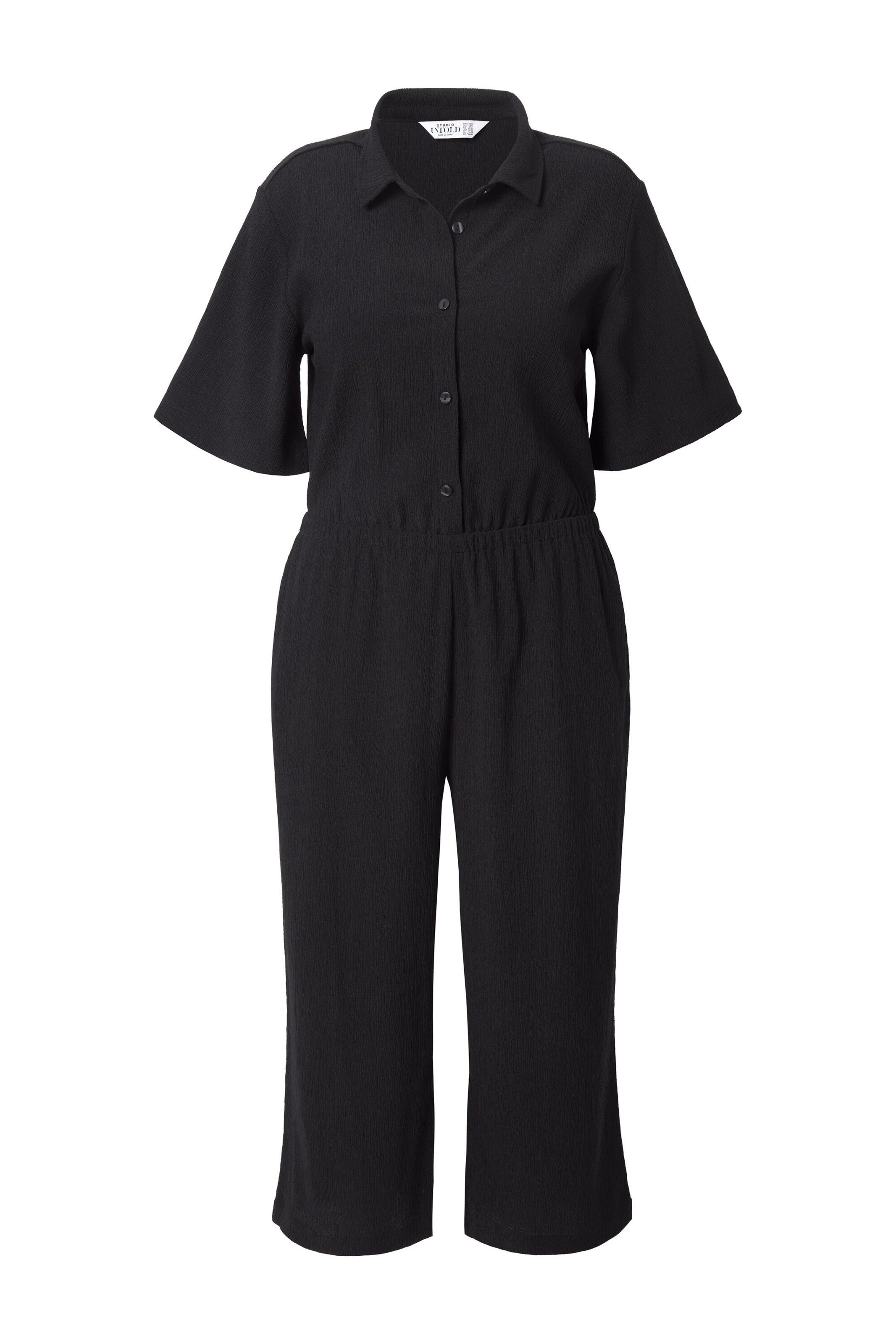 Studio Untold Jumpsuit in Schwarz: Vorderseite