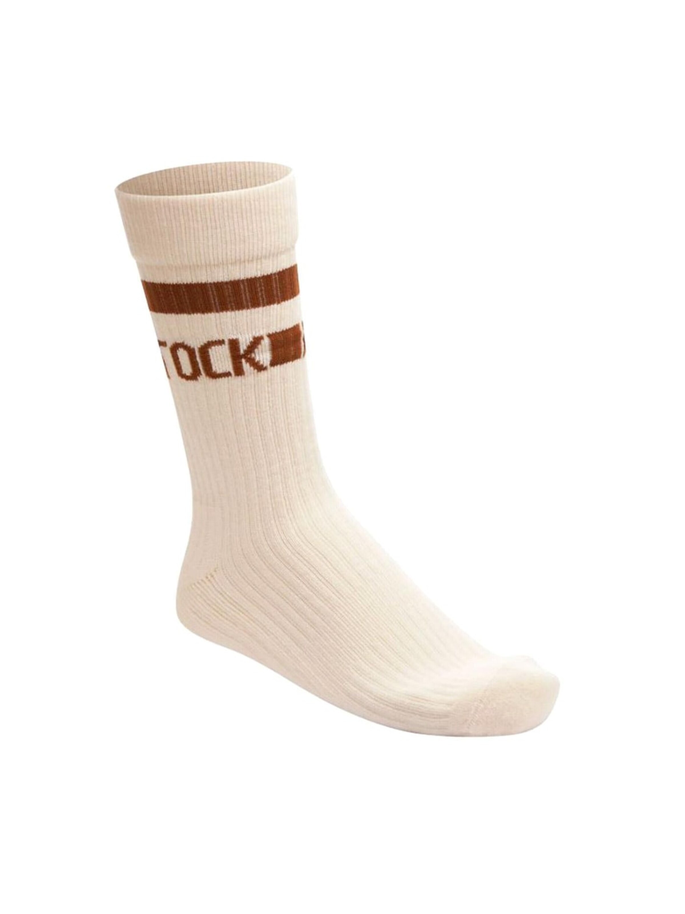Calzino 'Cotton Crew' di BIRKENSTOCK in beige: frontale