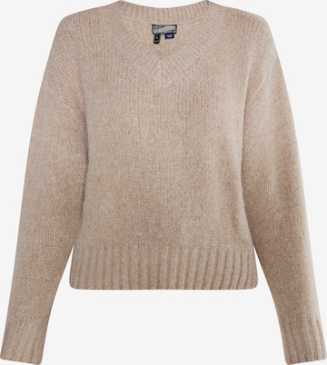 DreiMaster Vintage Пуловер в кафяво: отпред