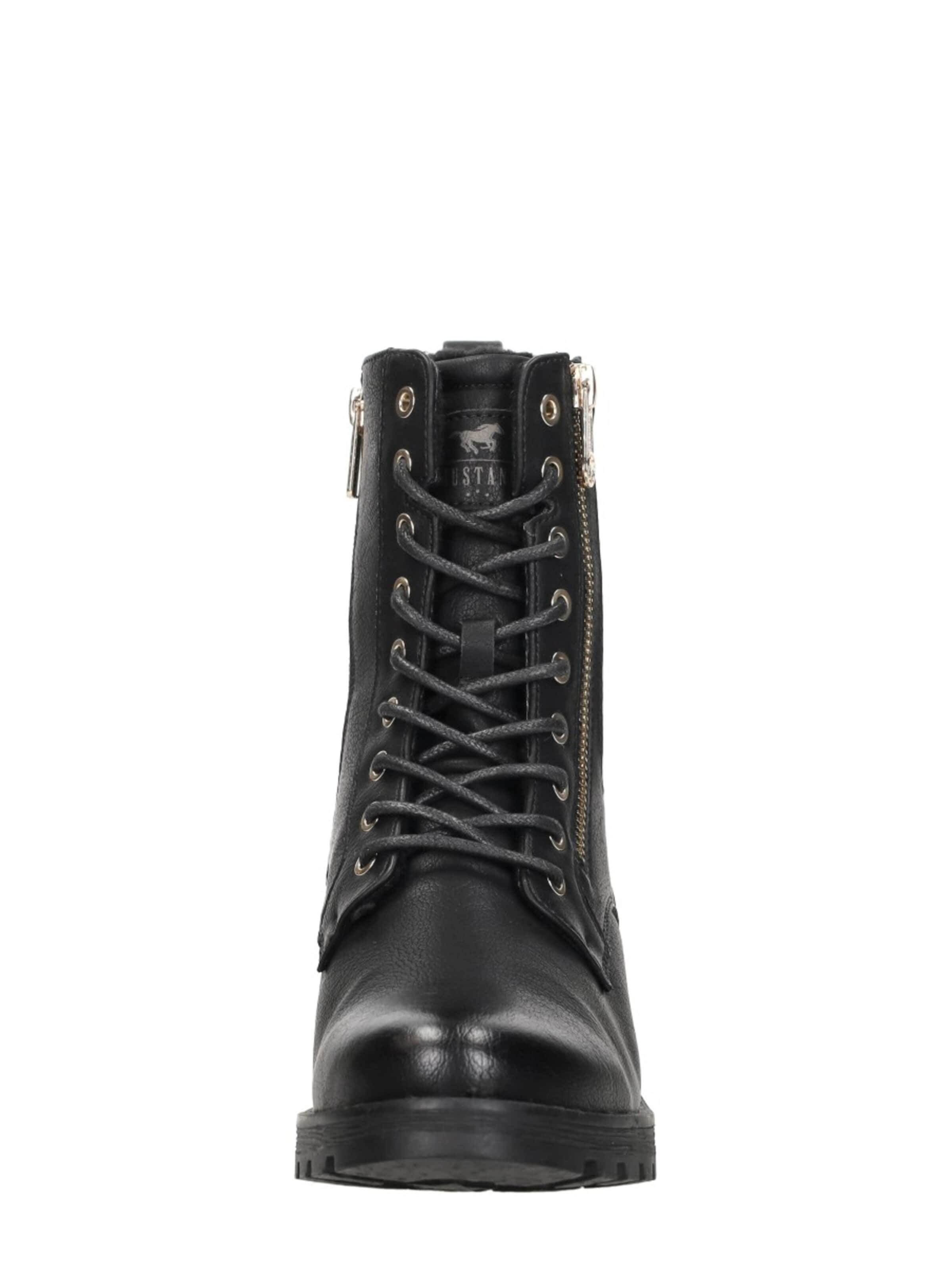 Chaussure à lacets 'Veterschoenen Hoog' MUSTANG en noir