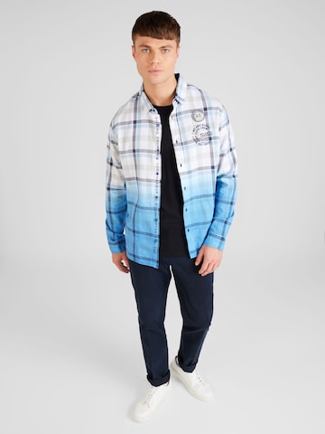 CAMP DAVID Regular fit Overhemd in Blauw