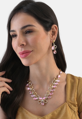 SOHI Jewelry Set 'Luisa' in Pink: front