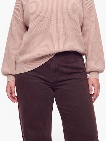 CITA MAASS Wide leg Jeans in Brown