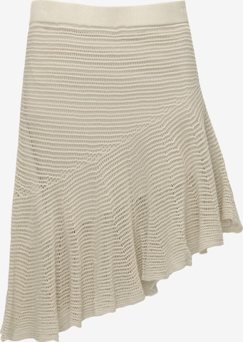 Fustă de la Pull&Bear pe bej: față
