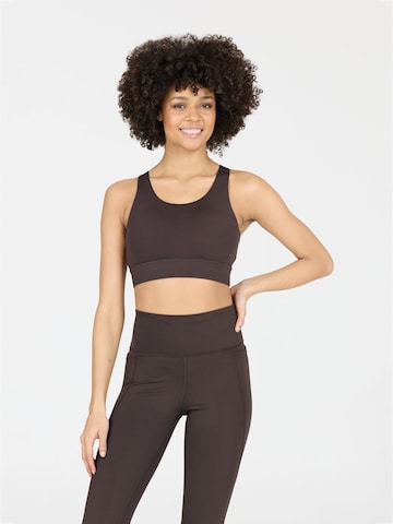 Athlecia Bralette Sports Bra 'Lavigne' in Grey: front