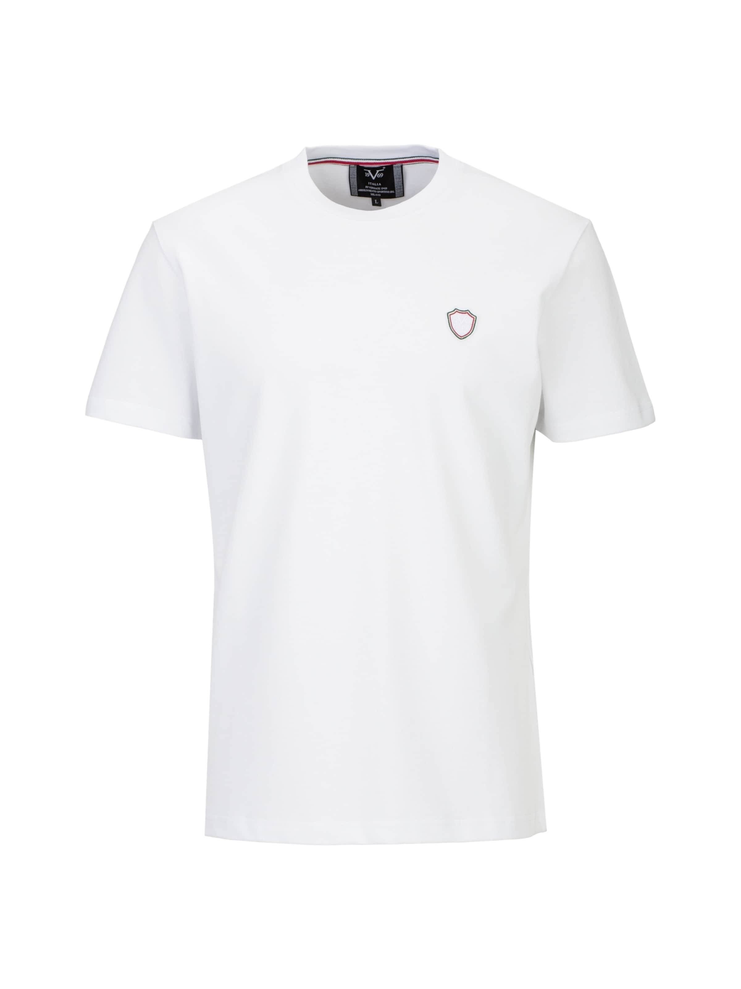 19V69 ITALIA Shirt 'Rafael Flag' in White: front