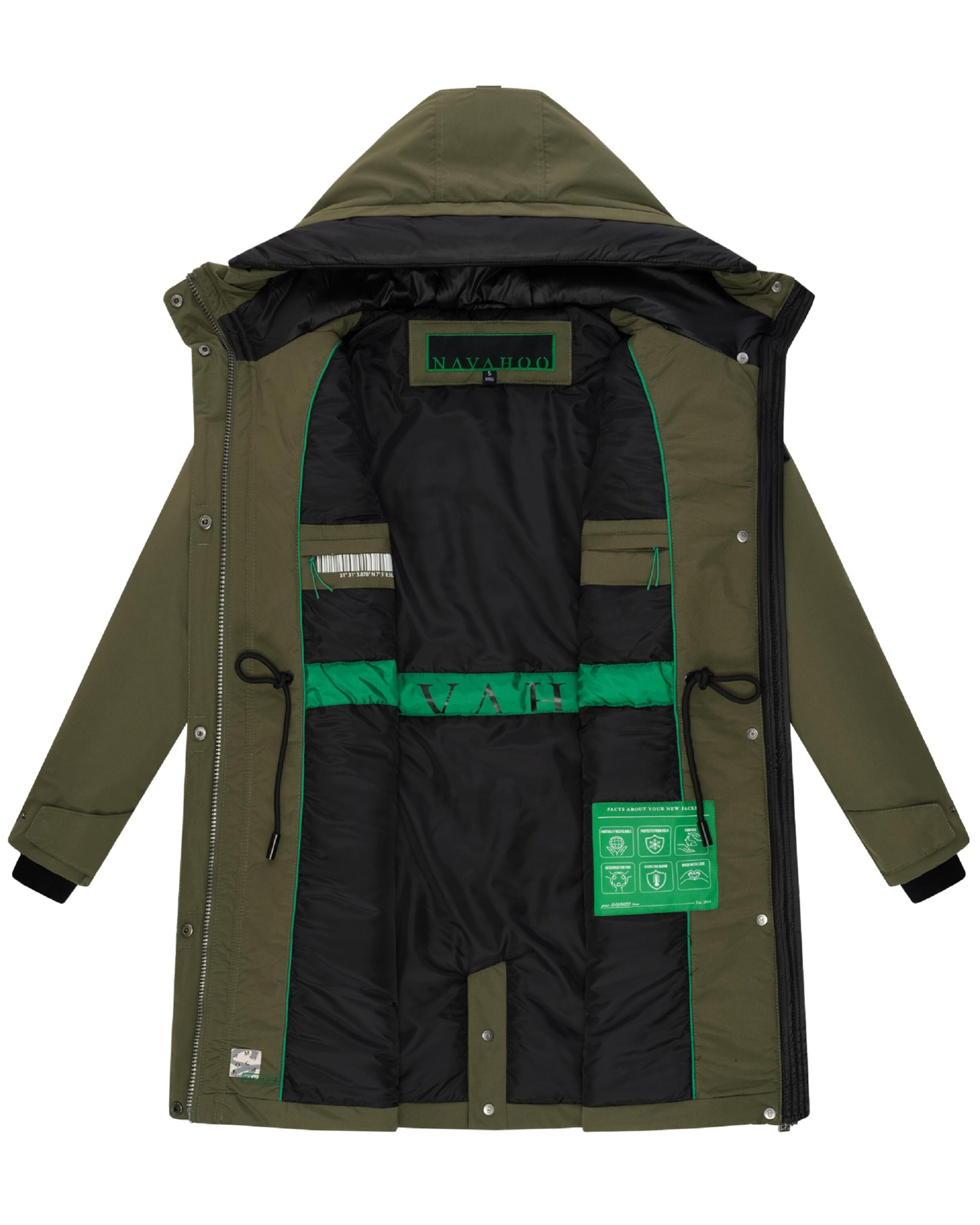 NAVAHOO Winter parka Eissturm 14 in Olive ABOUT YOU