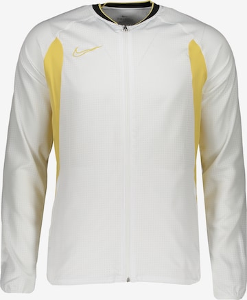 NIKE Athletic Jacket in White: front