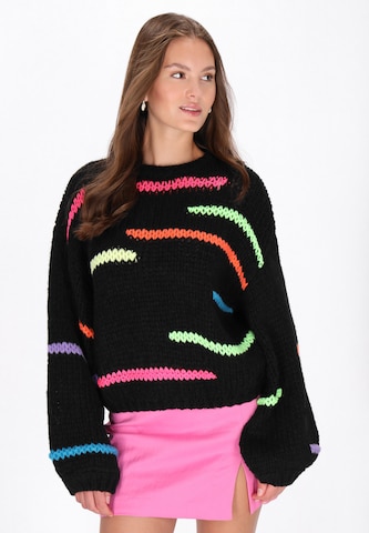 MYMO Trui 'Young Fashion' in Zwart: voorkant
