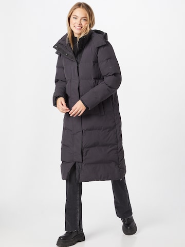 Superdry Zimný kabát - Čierna: predná strana