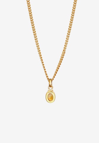 ELLI PREMIUM Halskette Edelsteinkette in Gold