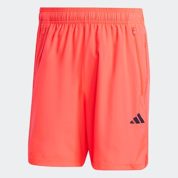 ADIDAS PERFORMANCE Regular Workout Pants 'Train Essentials' in Orange: front