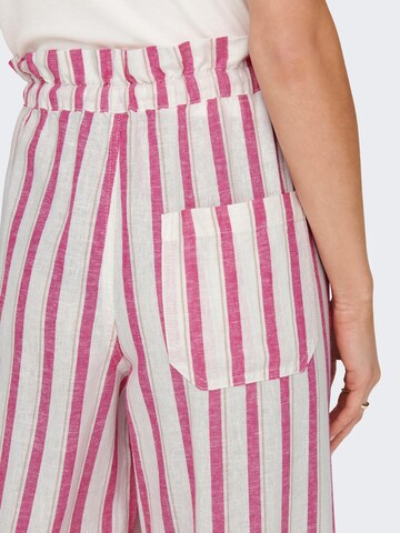 ONLY - Pierna ancha Pantalón 'CARO' en blanco