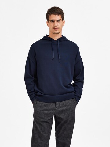 SELECTED HOMME Trui 'Teller' in Blauw: voorkant