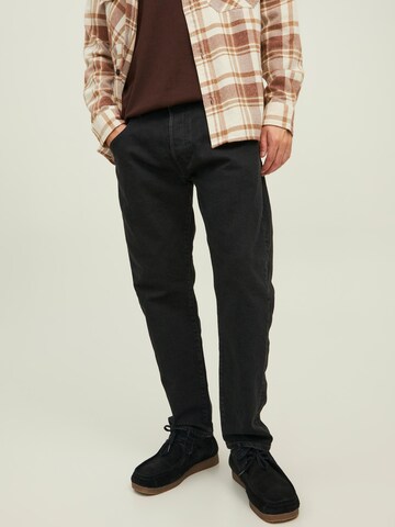 JACK & JONES - Loosefit Vaquero 'Frank Leen' en negro: frente