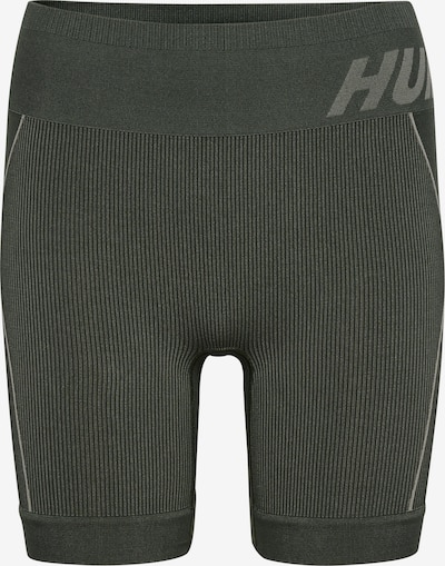 Hummel Sportshorts 'CHRISTEL' in graumeliert / dunkelgrün, Produktansicht