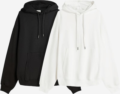 Bershka Collegepaita värissä musta / valkoinen, Tuotenäkymä