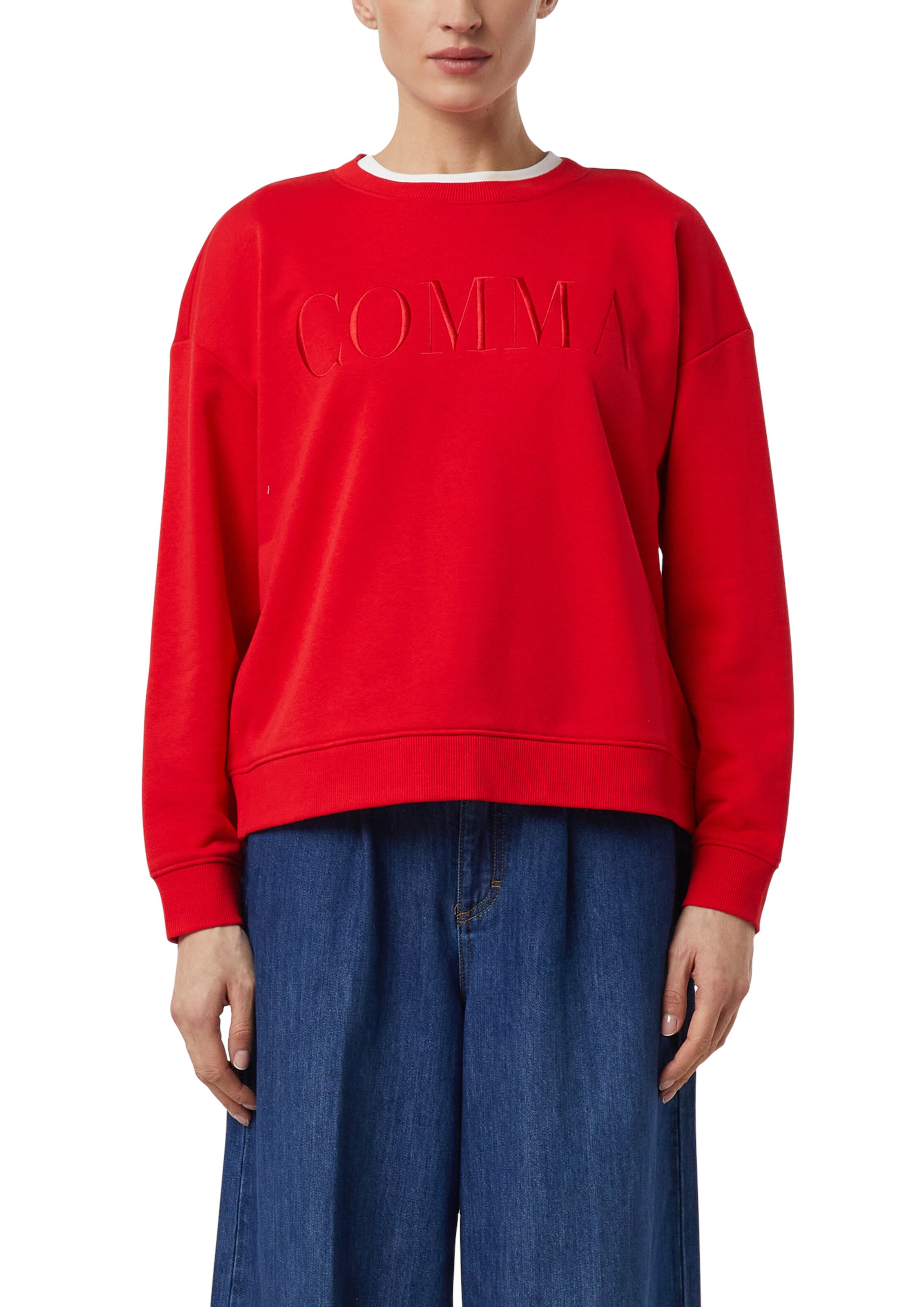 COMMA Sweatshirt in Red