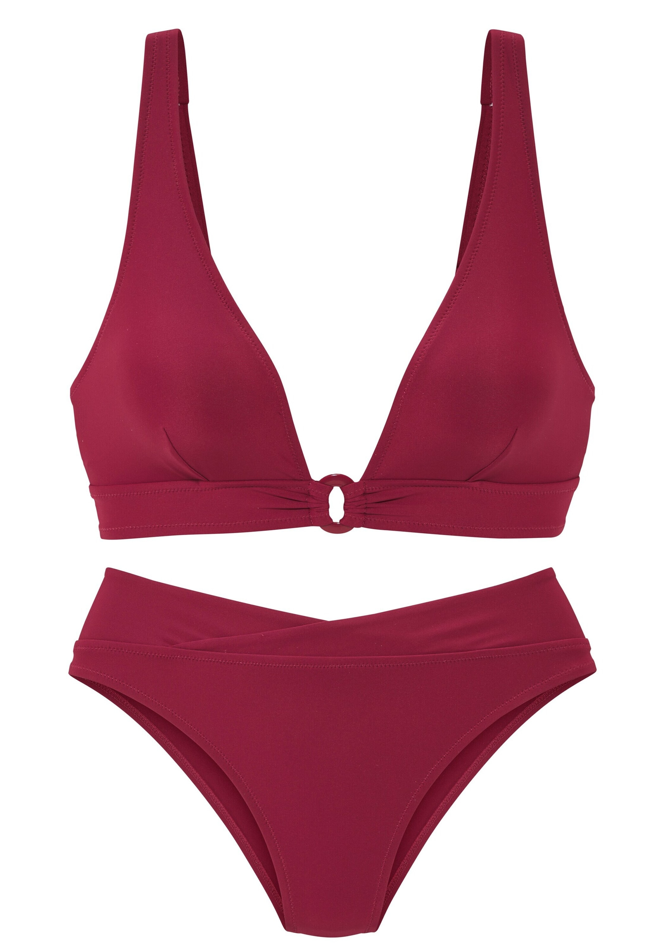 LASCANA - Triángulo Bikini en rojo: frente