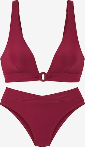 LASCANA - Triángulo Bikini en rojo: frente