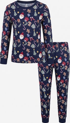 BLUE SEVEN Pyjamas i blå: framsida