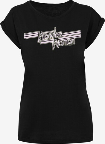 F4NT4STIC Shirt 'Wonder Woman' in Zwart: voorkant