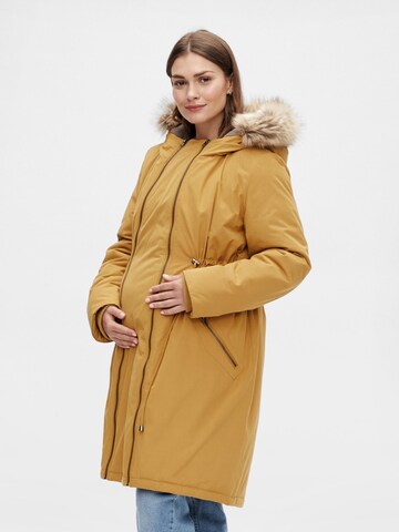 MAMALICIOUS Winter Parka 'AMY' in Brown: front