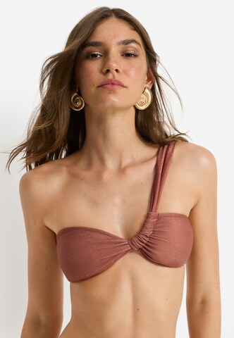 LSCN by LASCANA Bikinitop in Braun: Vorderseite