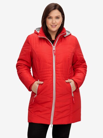 SHEEGO Between-season jacket in Red: front