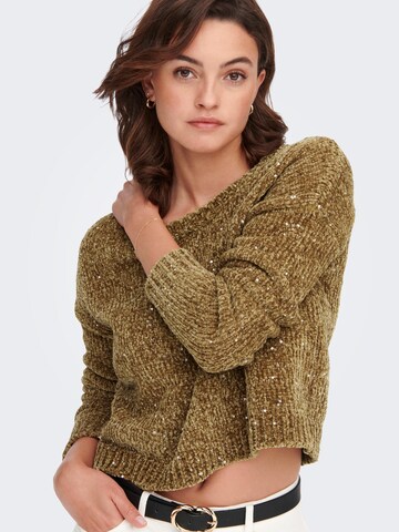ONLY Sweater 'Nella' in Brown