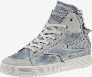 A.S.98 High-Top Sneakers in Blue: front