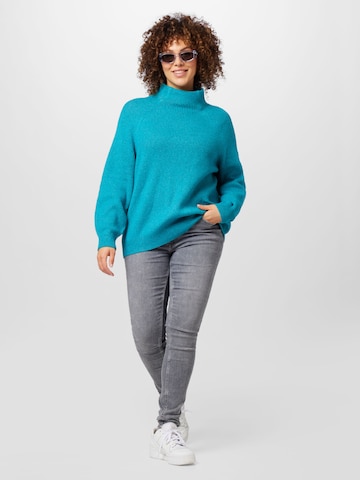 Tom Tailor Women + Pullover in Blau