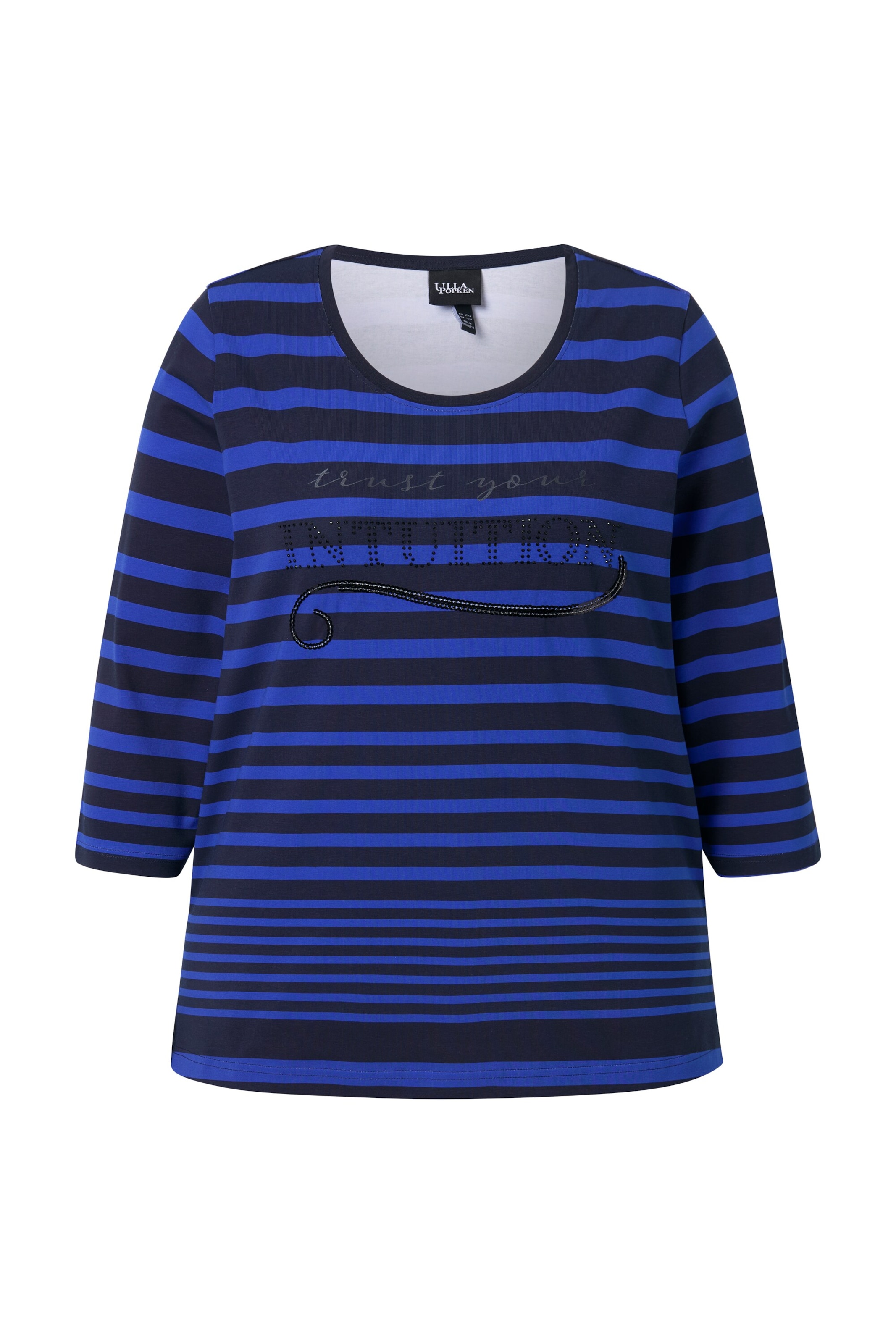 Ulla Popken Shirt in Blauw: voorkant