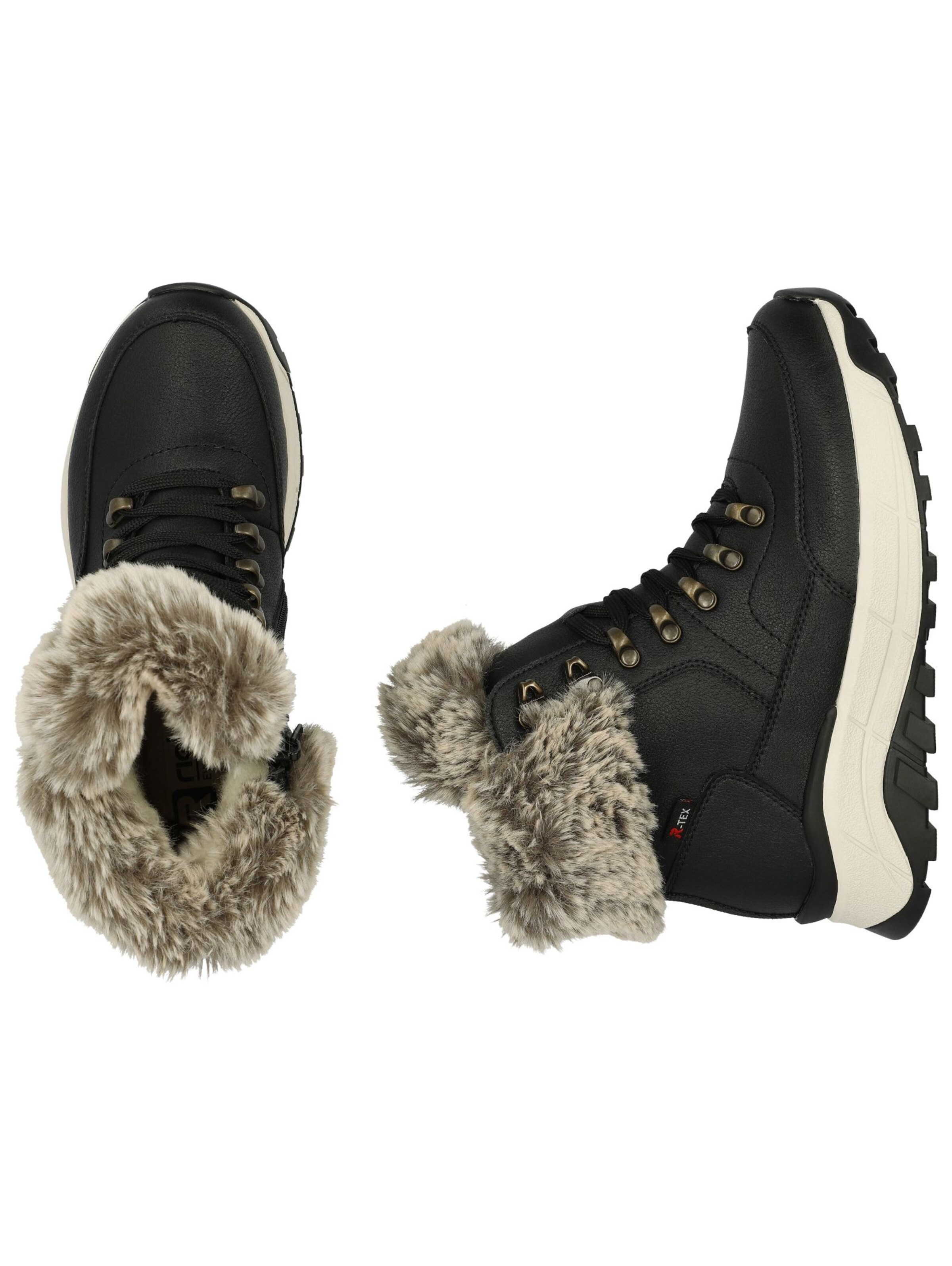 Rieker Gležnarji z vezalkami | črna barva