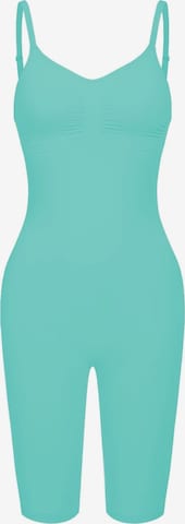 cfab (formerly creamy fabrics) - Body moldeador 'Bodysuit Sculpting Shapewear mit Shorts' en verde: frente
